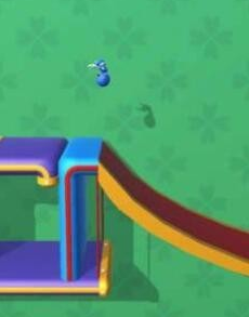 比赛3D人类跑步